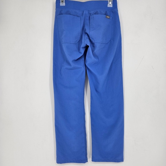 Figs Scrub Pants Womens XXS Petite Livingston Straight Leg Comfortable Blue - Picture 4 of 10